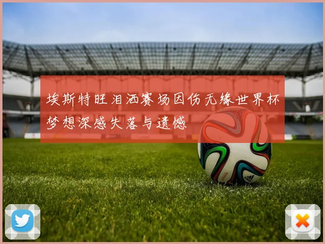 埃斯特旺泪洒赛场因伤无缘世界杯梦想深感失落与遗憾